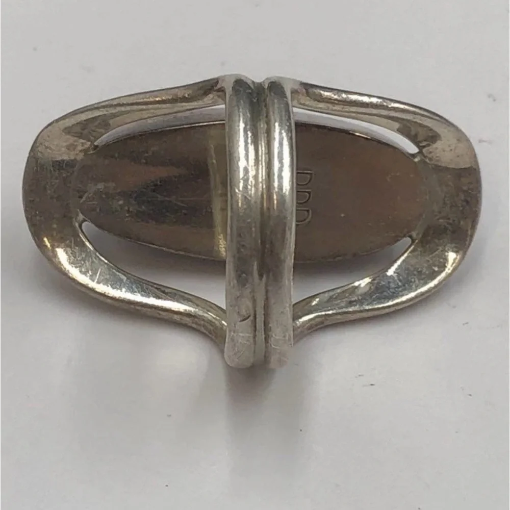 DDD Mexico Sterling Silver size 6 Oval Blue Lapis Ring